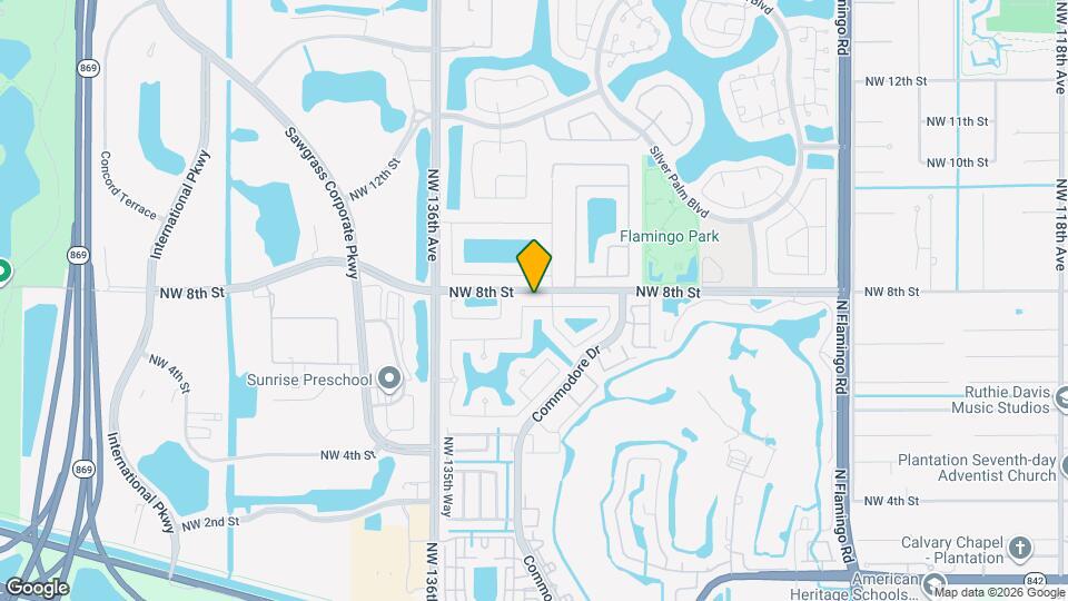 13389 NW 7th St Map and Location Details