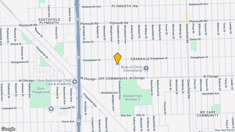 9611 Grandmont Ave Map and Location Details