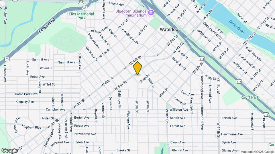 1021 W 5th St Mapa y Detalles de la Ubicación