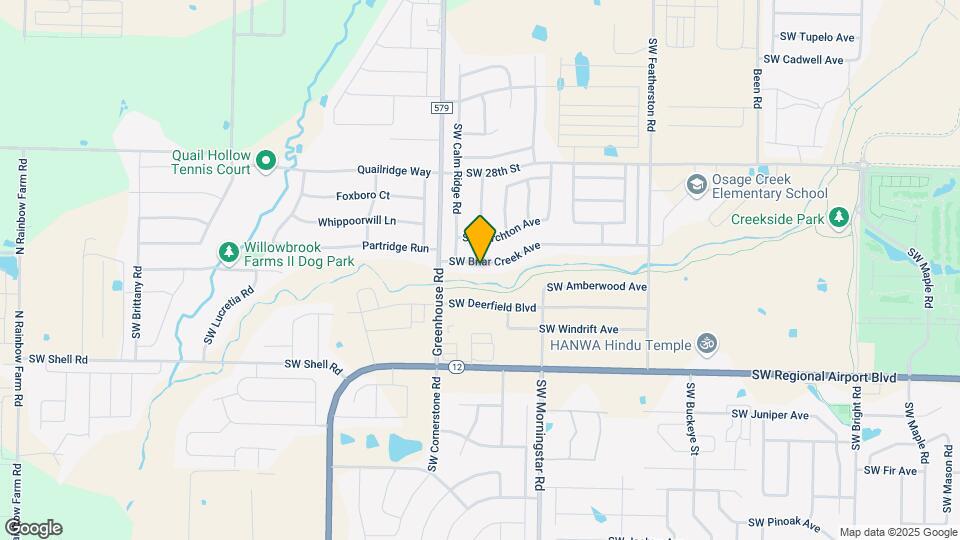 3507 SW Briar Creek Ave Map and Location Details