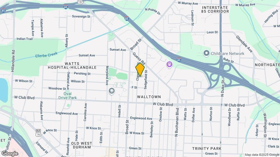 1314 Clarendon St Map and Location Details