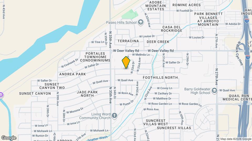 3349 W Abraham Ln Map and Location Details