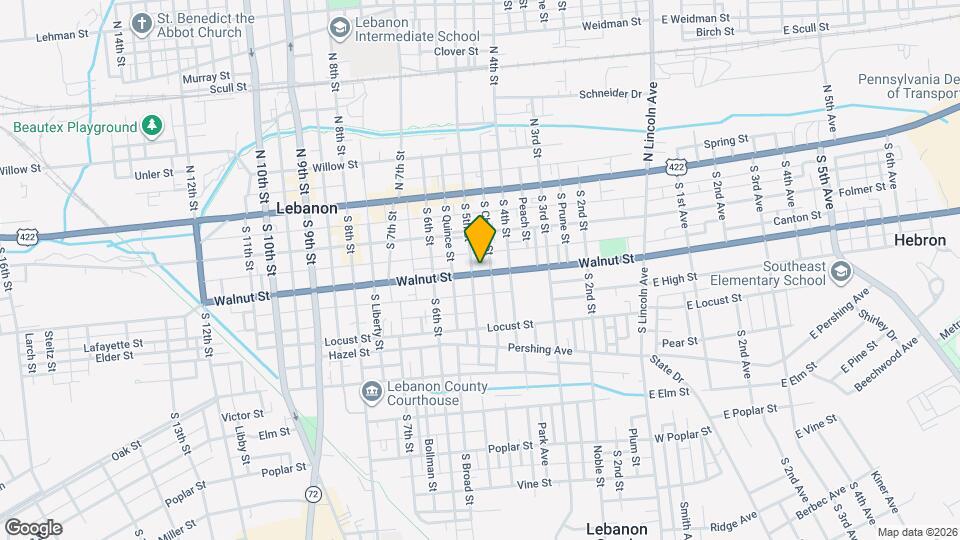 435 Walnut St Mapa y Detalles de la Ubicación