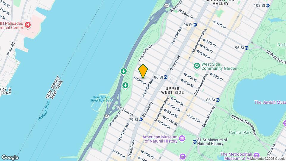 319 W 84th St Map and Location Details
