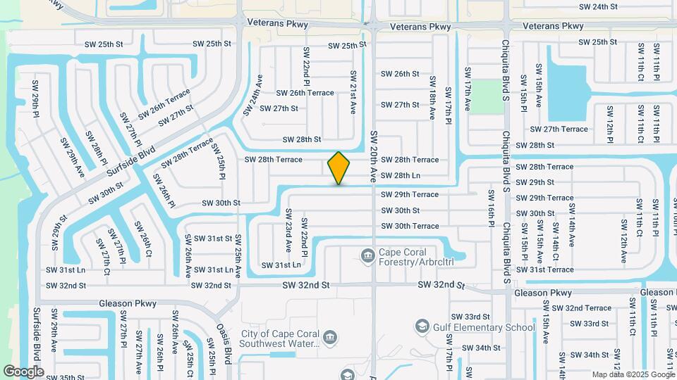2101 SW 29th Terrace Map and Location Details