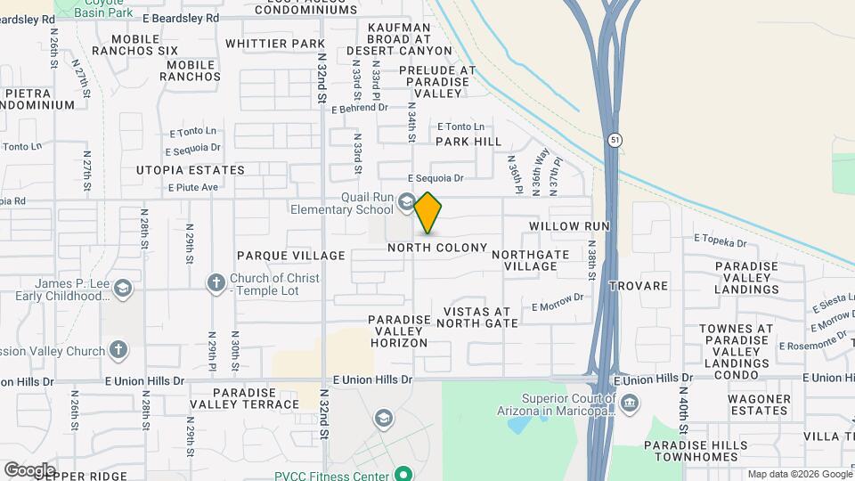 3413 E Kerry Ln Mapa y Detalles de la Ubicación