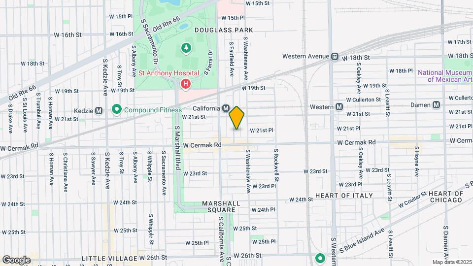 2133 S Fairfield Ave, Unit 1 Mapa y Detalles de la Ubicación