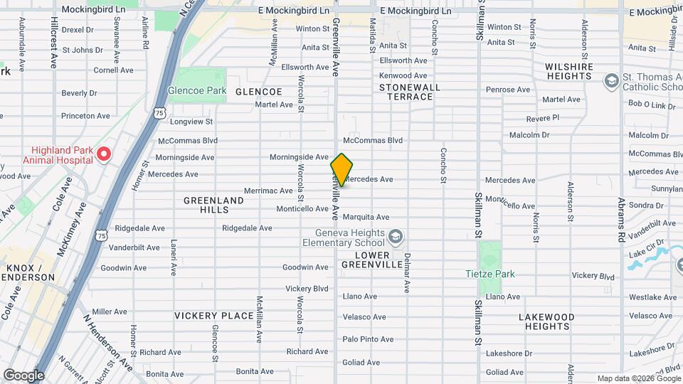 5709 Monticello Ave Map and Location Details