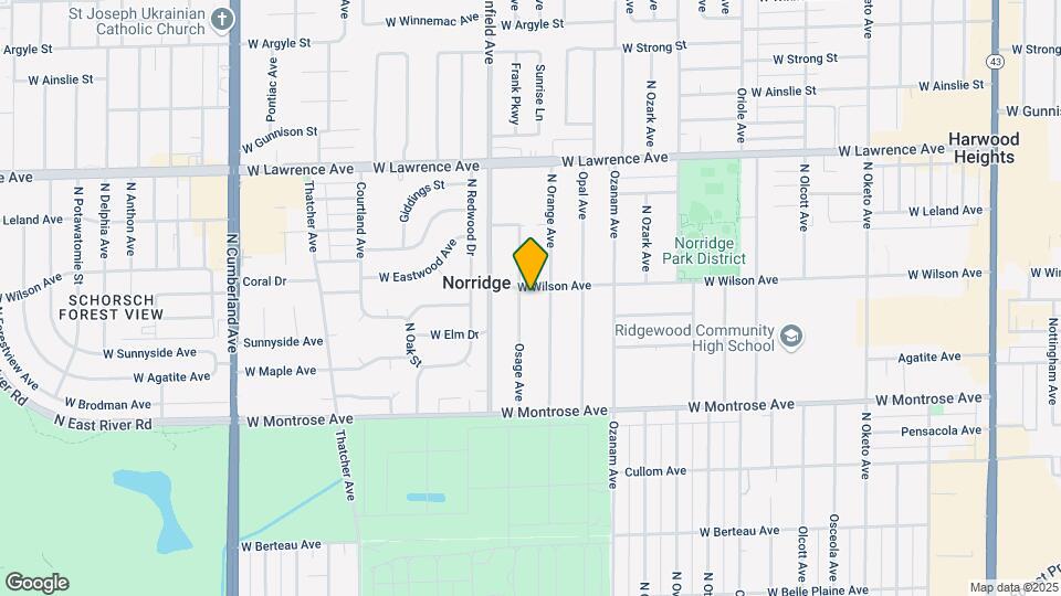 4553 N Osage Ave Map and Location Details