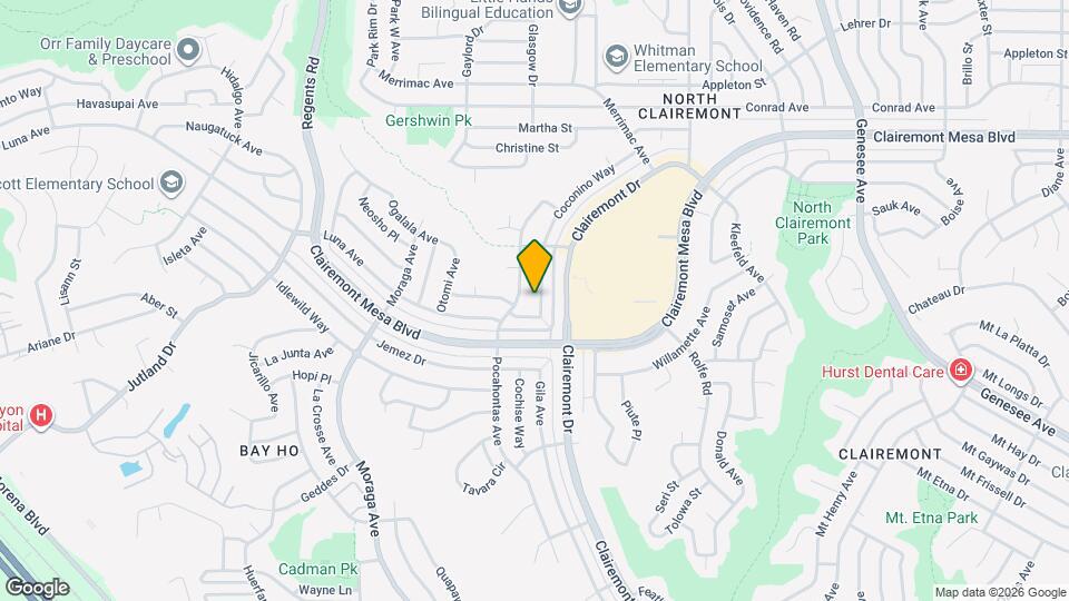 4622 Coconino Way Map and Location Details