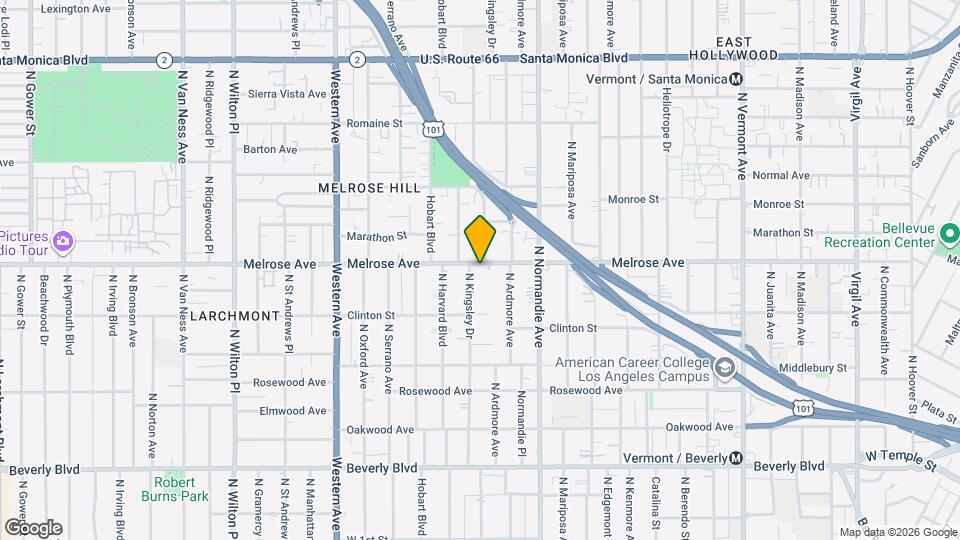 4716 Melrose Ave Map and Location Details