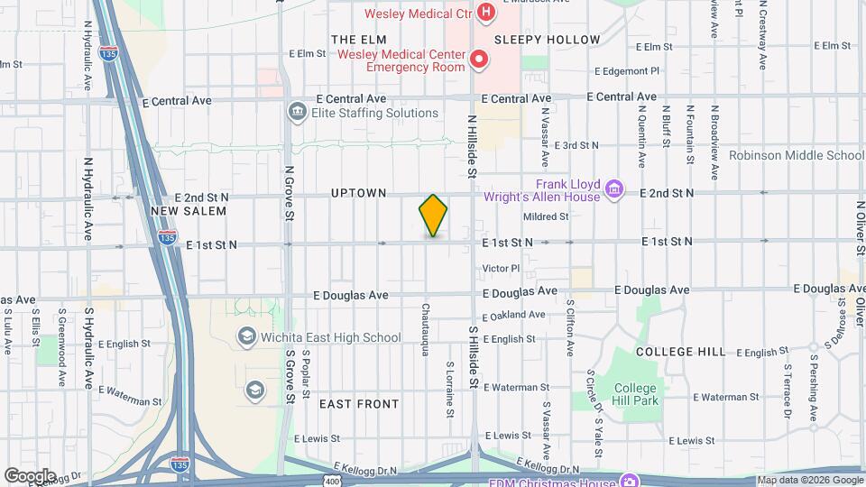 3012 E 1st St N Map and Location Details