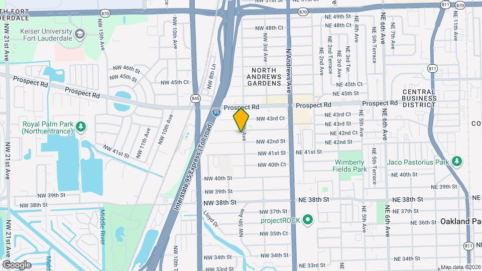 4265 NW 5th Ave Map and Location Details