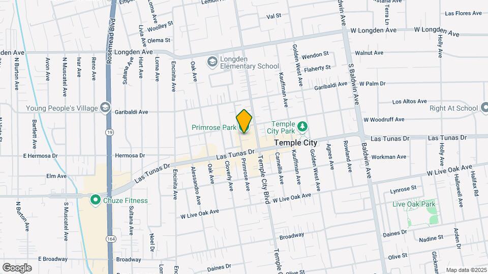 5928 Primrose Ave Mapa y Detalles de la Ubicación