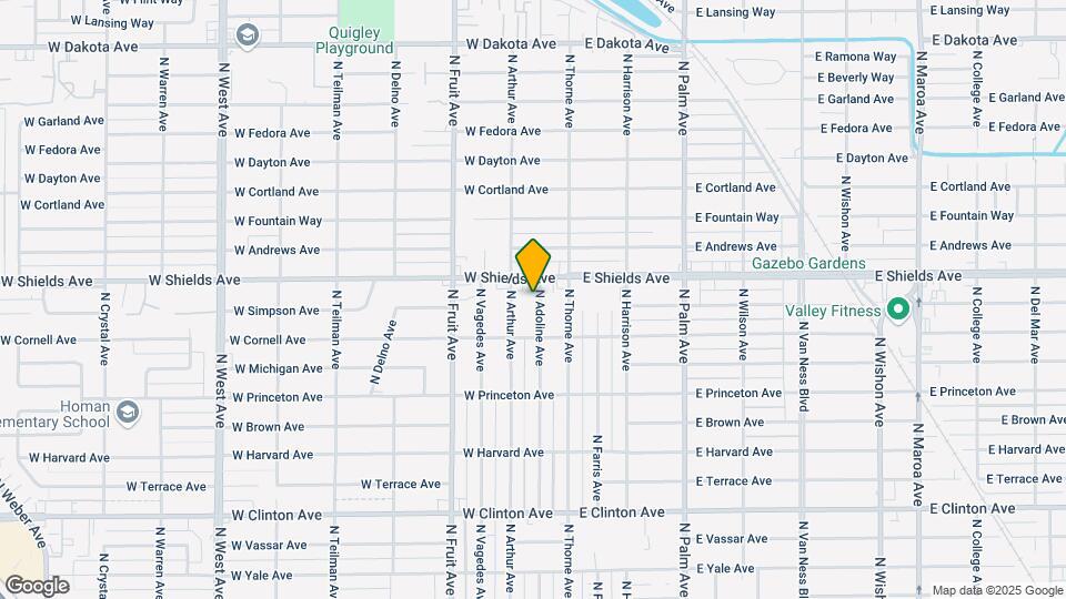 3115 N Adoline Ave Map and Location Details