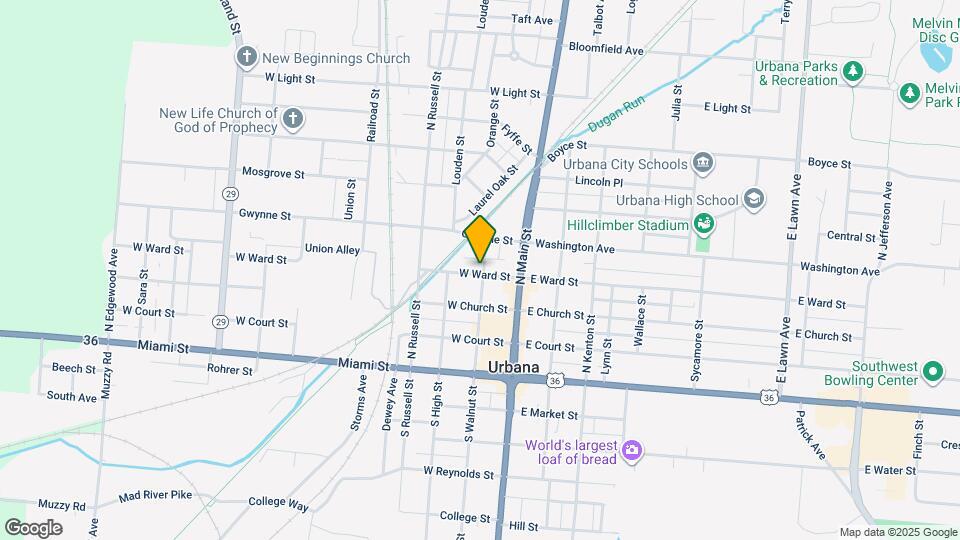 202 W Ward St Map and Location Details