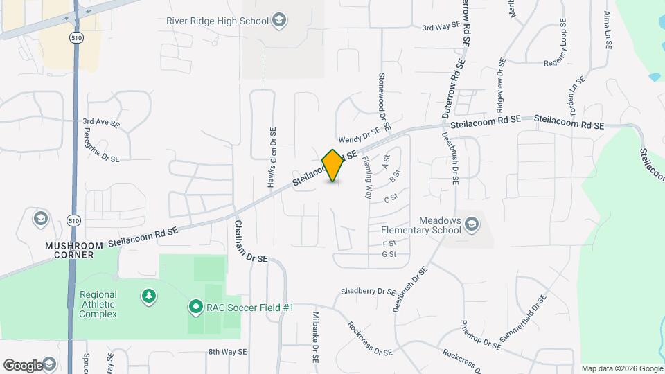 9031 Steilacoom Rd SE Map and Location Details