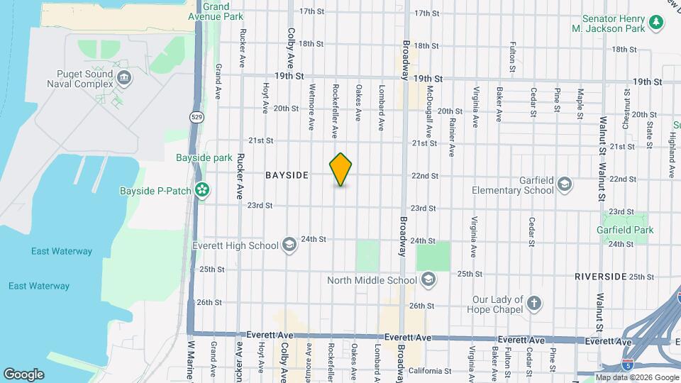 2215 Rockefeller Ave Map and Location Details