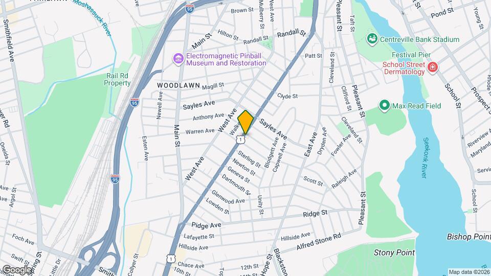 422 Pawtucket Ave Map and Location Details