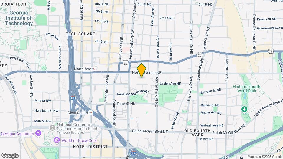 Crest at Midtown Mapa y Detalles de la Ubicación