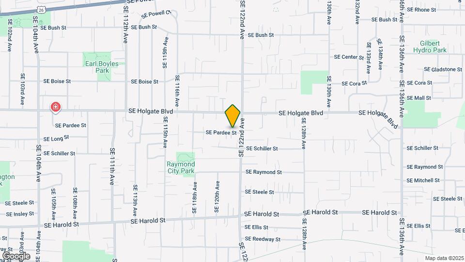 12109 SE Pardee St Map and Location Details