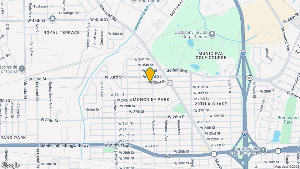 1550 W 32nd St Map and Location Details