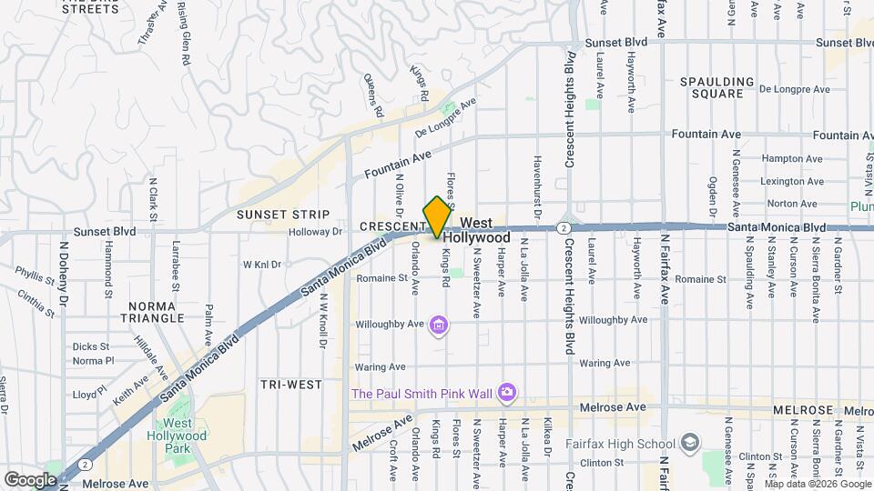 1045 Kings Rd Map and Location Details