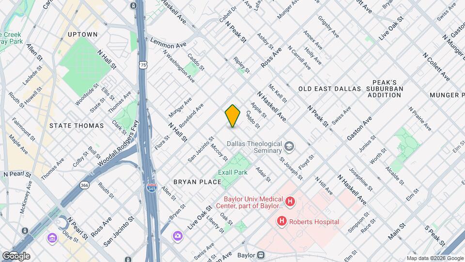 1516 Pecos St Map and Location Details