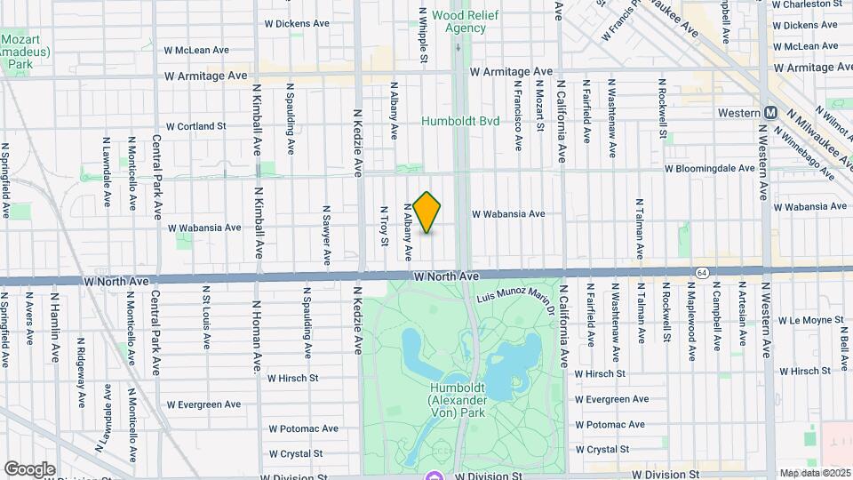 1640 N Whipple St Mapa y Detalles de la Ubicación