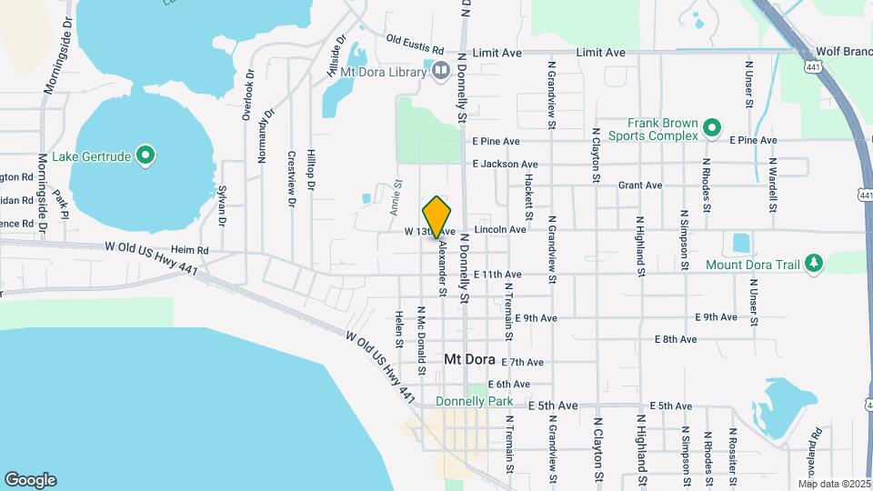 1245 Alexander St Map and Location Details