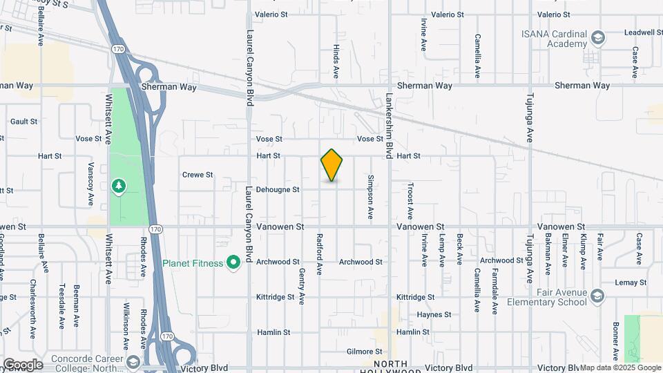 6901 Hinds Ave Map and Location Details