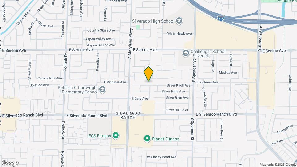 1354 Silver Knoll Ave Mapa y Detalles de la Ubicación