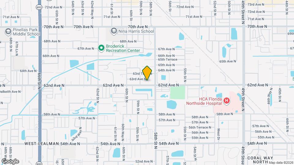 5855 62nd Ave N, Unit Park South Condos Map and Location Details