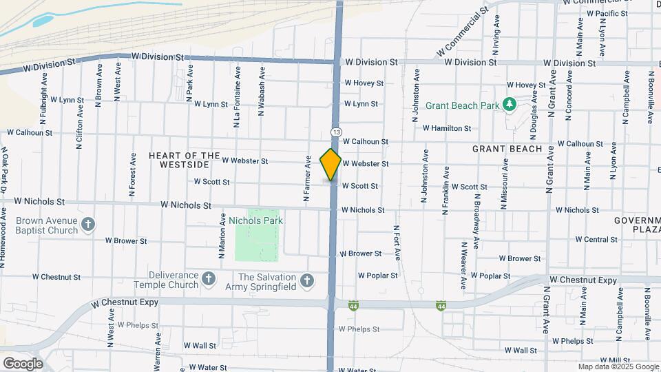 1602 W Scott St Map and Location Details