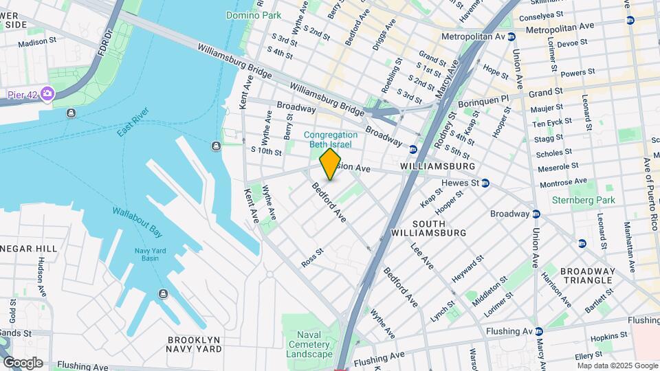 160 Clymer St Map and Location Details