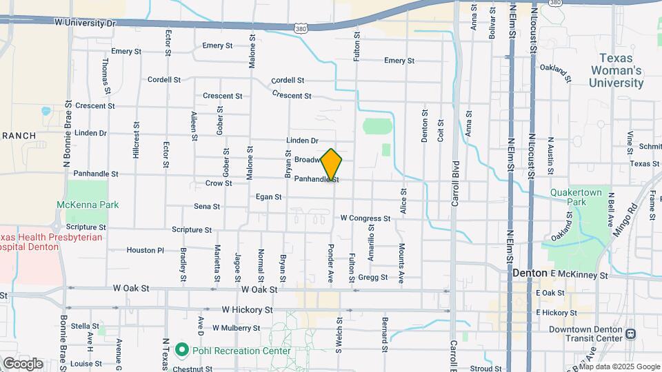 1203 Panhandle St Mapa y Detalles de la Ubicación