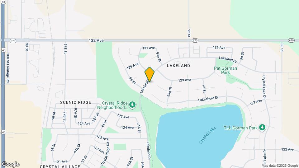 9425 Lakeland Dr Map and Location Details