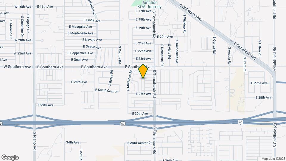 2580 S Yavapai Rd Map and Location Details