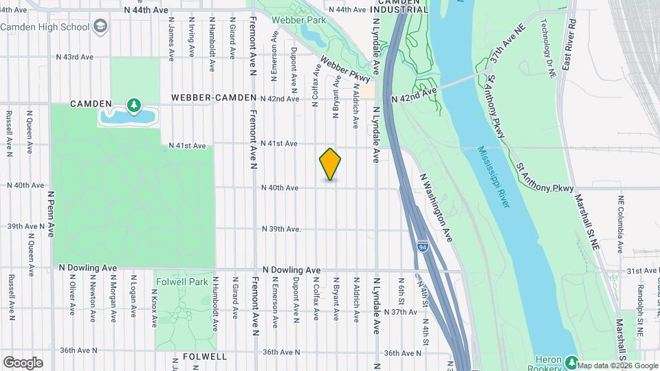 4001-4003 N Bryant Ave Map and Location Details