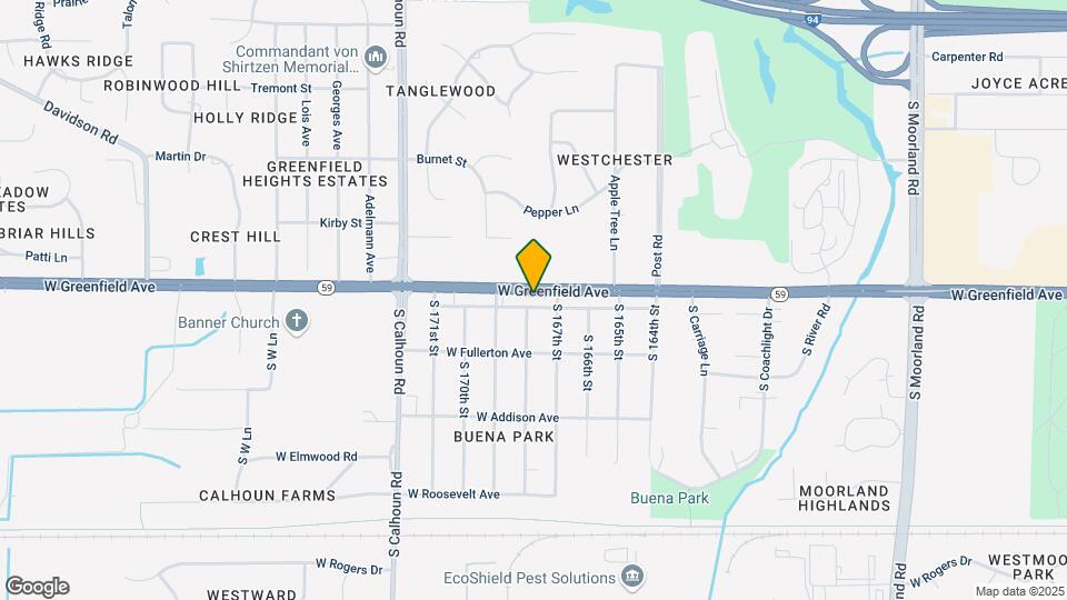 16755 W Greenfield Ave Mapa y Detalles de la Ubicación