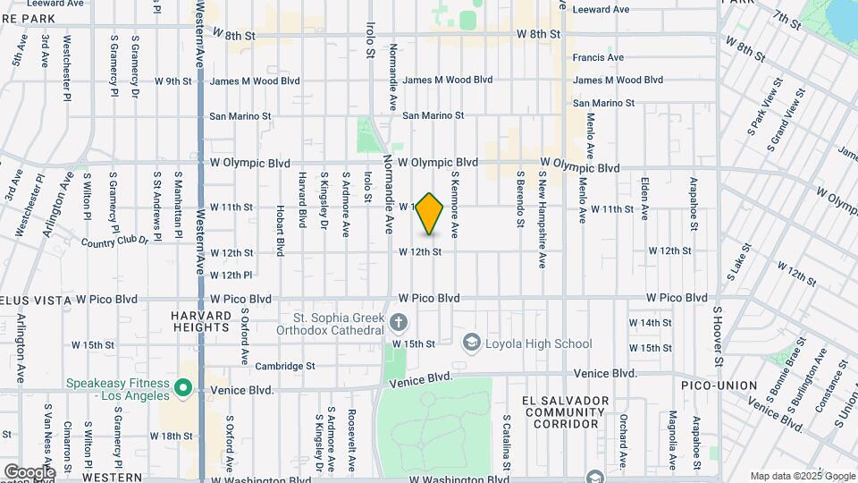 1147 Fedora St Map and Location Details