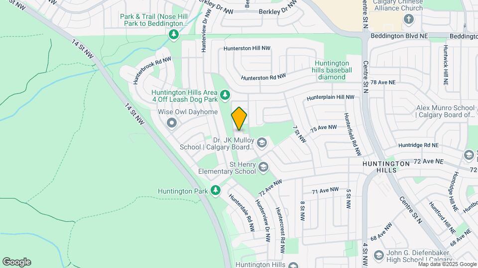 115 Huntington Park NW Map and Location Details