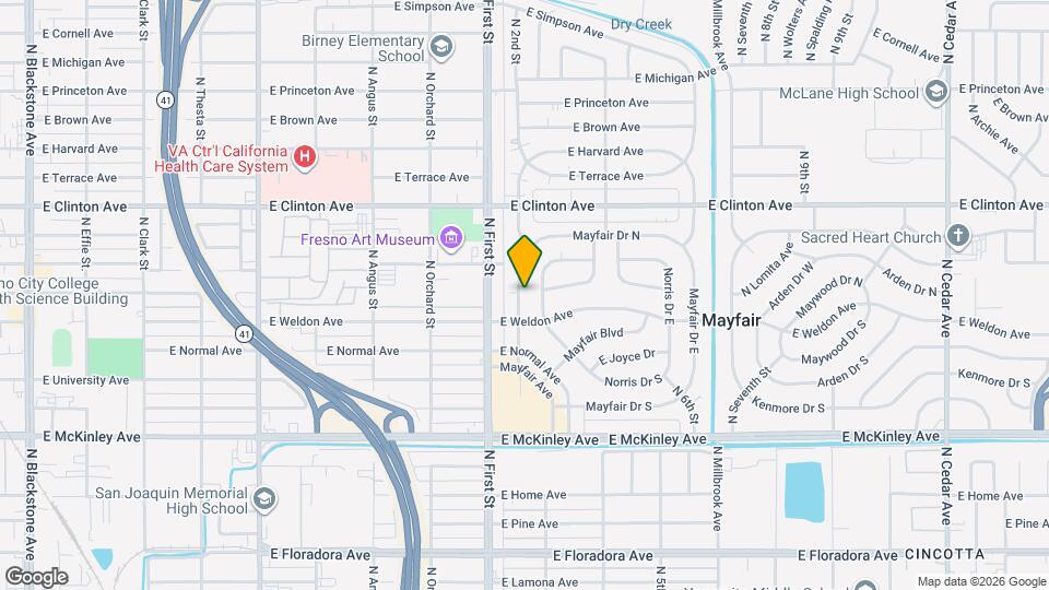 2044 Mayfair Dr W Map and Location Details