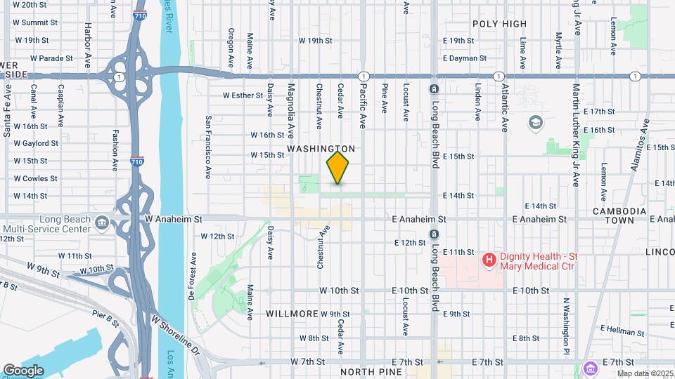 301 W 14th St Map and Location Details