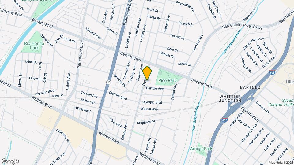 4542 Durfee Ave Mapa y Detalles de la Ubicación