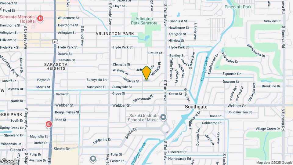 2608 Hibiscus St Map and Location Details