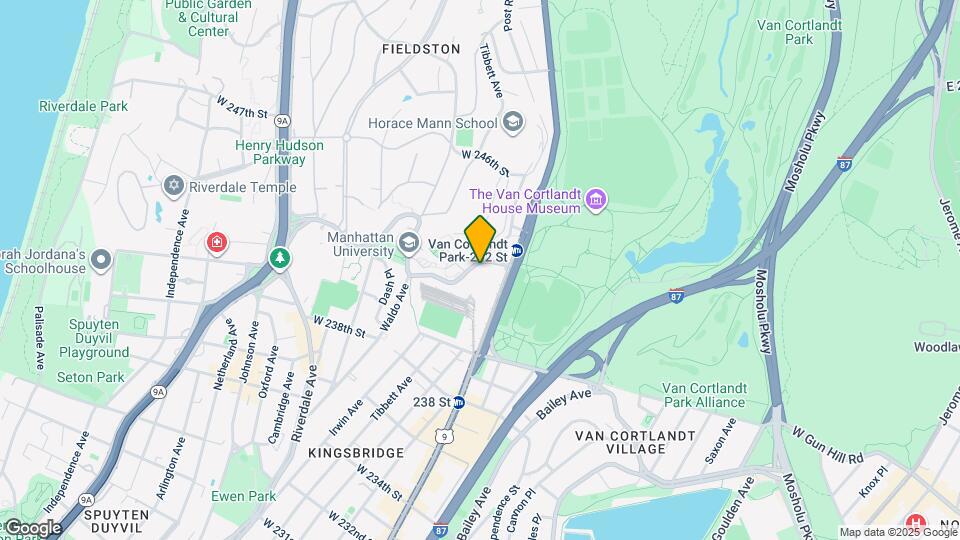 4582 Manhattan College Pkwy Map and Location Details