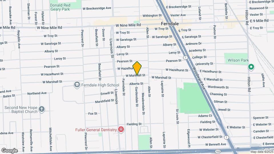 589 W Marshall St Map and Location Details