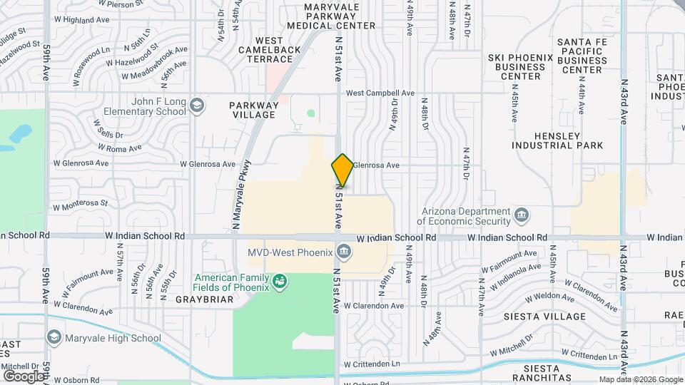 4201 N 51st Ave Map and Location Details