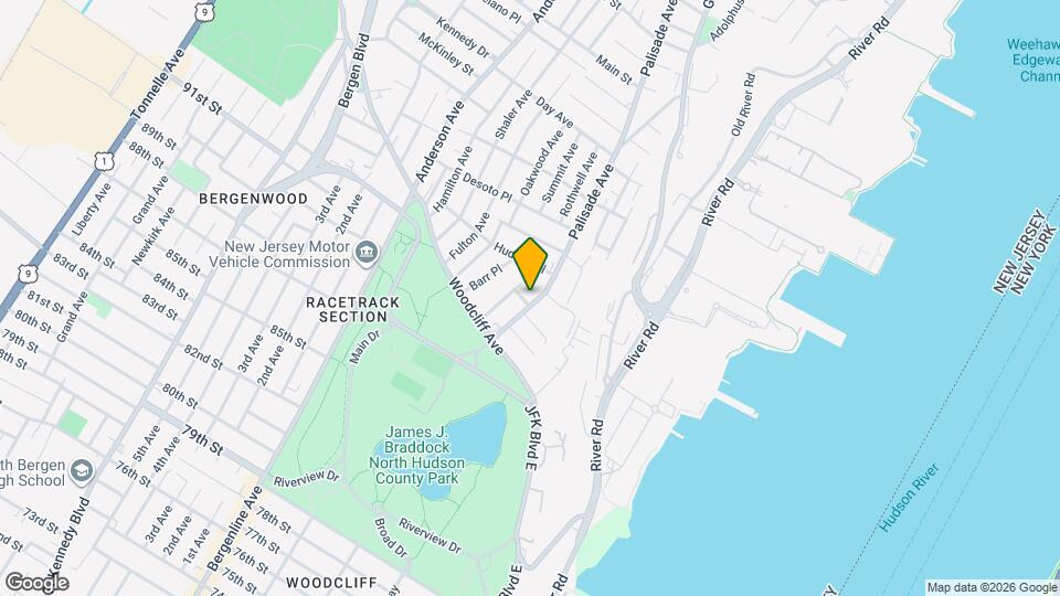 9047 Palisade Ave Map and Location Details